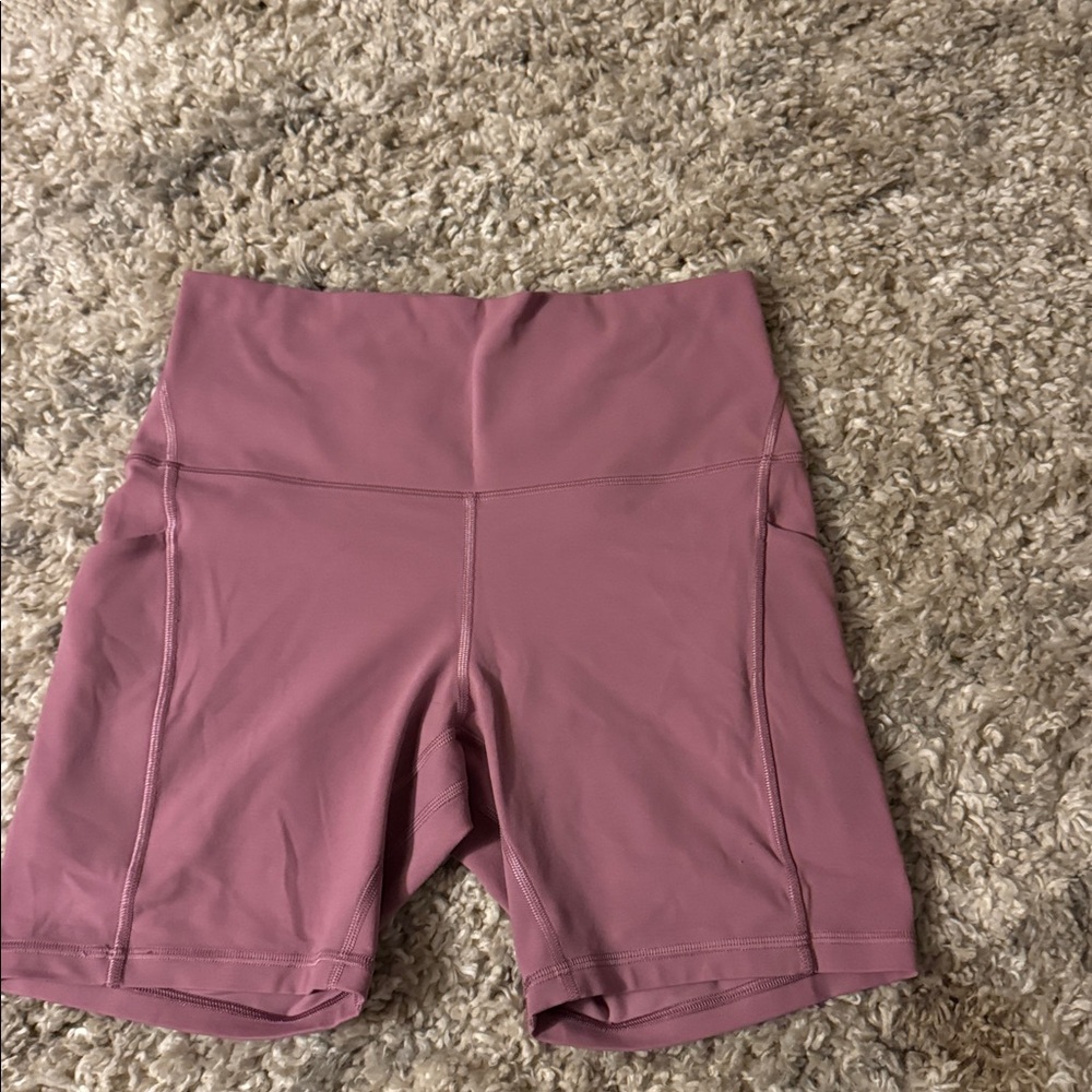 Women's Pink High-Waisted Shorts